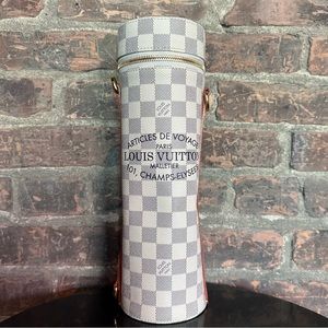 Louis Vuitton Damier Azur Porte Buteil Bottle Shoulder Bag
